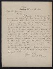 Letter from William Blount Rodman to Thomas Sparrow
